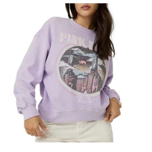 Daydreamer Pink Floyd Animals Tour Crewneck Sweatshirt In Lilac Haze Size Small - Picture 1 of 12